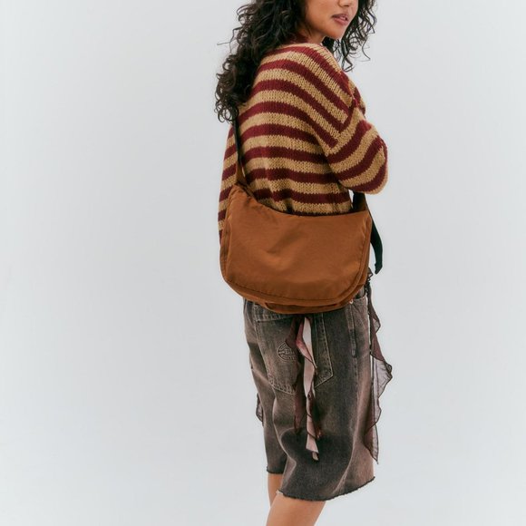 NWT Baggu Crescent Bag Medium - Brown - Picture 8 of 10